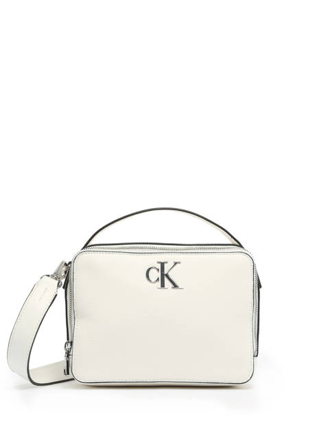 Crossbody Bag Minimal Mono Recycled Polyester Calvin klein jeans White minimal mono K610683