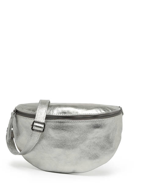 Leather Nine Belt Bag Milano Silver nine NI21123