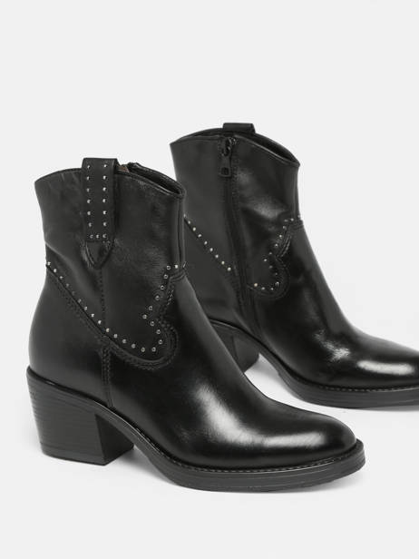 Boots à Talon En Cuir Mjus Noir women T82203 vue secondaire 3