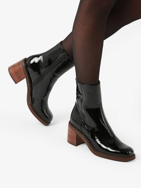 Heeled Boots Rebabi In Leather Mam'zelle Black women CSIXT40 other view 2