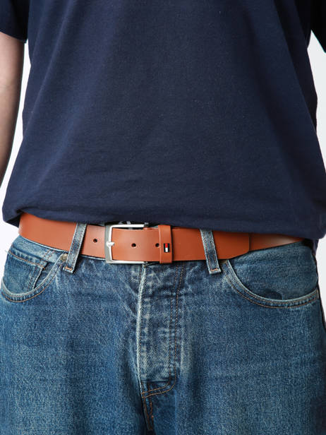 Ceinture Tommy hilfiger Marron adan AM11227 vue secondaire 1