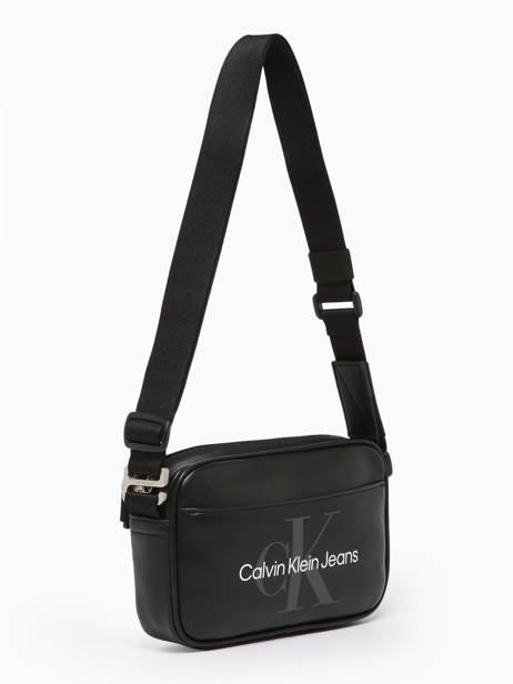 Sac Bandoulière Calvin klein jeans Noir monogram soft K510396 vue secondaire 2