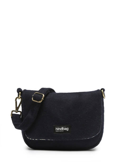 Crossbody Bag Wool Hindbag Blue wool W