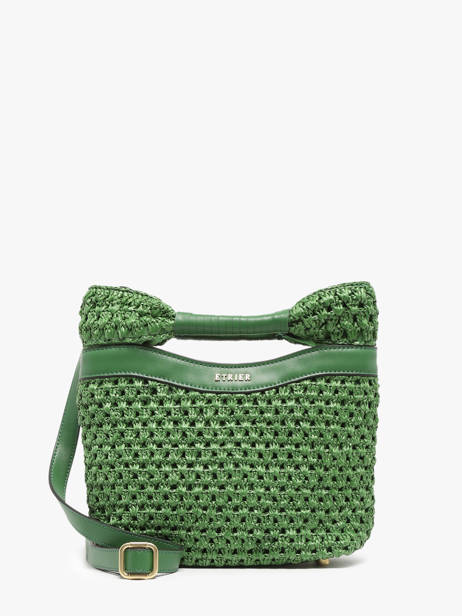 Crossbody Bag Escapade Straw Etrier Green escapade EESC042S