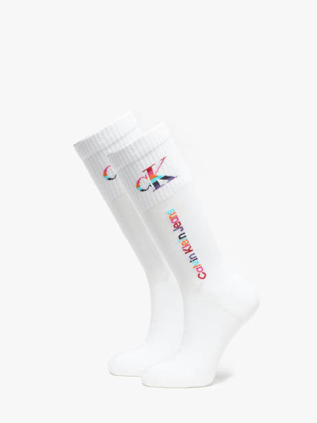 Chaussettes Calvin klein jeans Blanc socks men 71226670