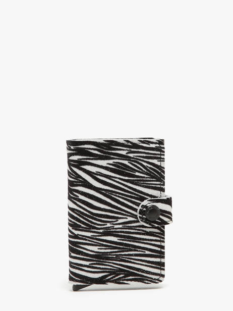 Porte-cartes Mini Zébra Cuir Secrid Noir zebra MZE