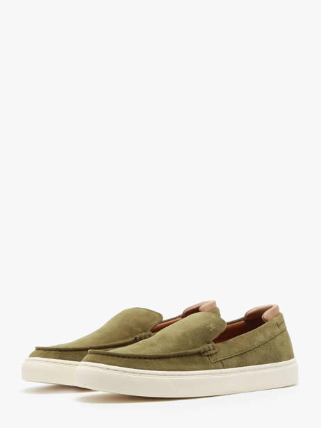 Chaussures Bateau En Cuir Tommy hilfiger Vert men 4985MSD vue secondaire 2