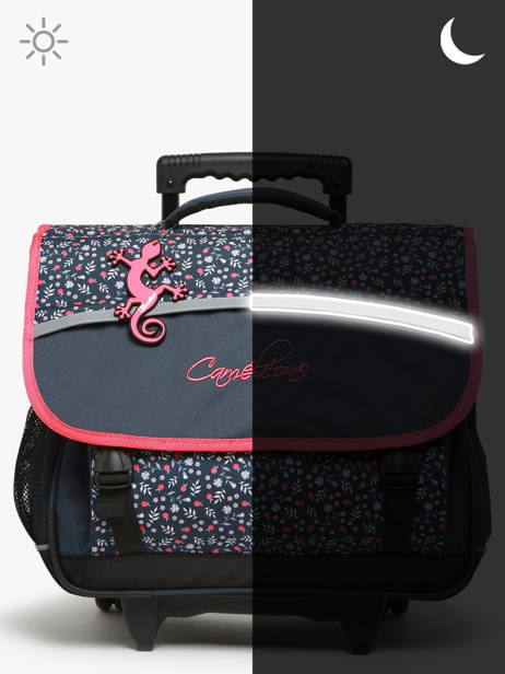 Cartable à Roulettes Enfant 3 Compartiments Cameleon Rose actual CR41 vue secondaire 8