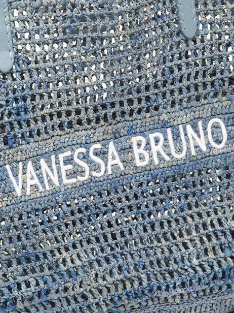 Shopping Bag Cabas Raphia Vanessa bruno Blue cabas raphia 60V40468 other view 2