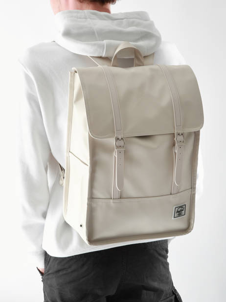 Sac à Dos 1 Compartiment Herschel Beige weather resistant 10999 vue secondaire 1