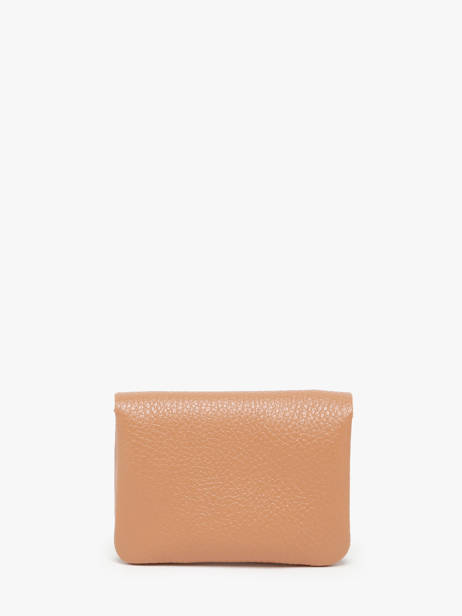 Porte-monnaie Cuir Milano Marron caviar CA23092 vue secondaire 2