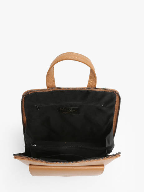 Sac à Dos Et épaule Milano Marron caviar CA240615 vue secondaire 3