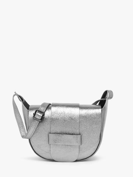 Shoulder Bag Nine Leather Milano Silver nine NI24064