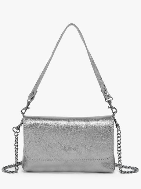 Shoulder Bag Nine Leather Milano Silver nine NI24063