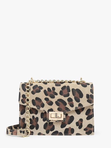 Sac Bandoulière Velvet Leopardo Cuir Milano Multicolore velvet leopardo VL21121
