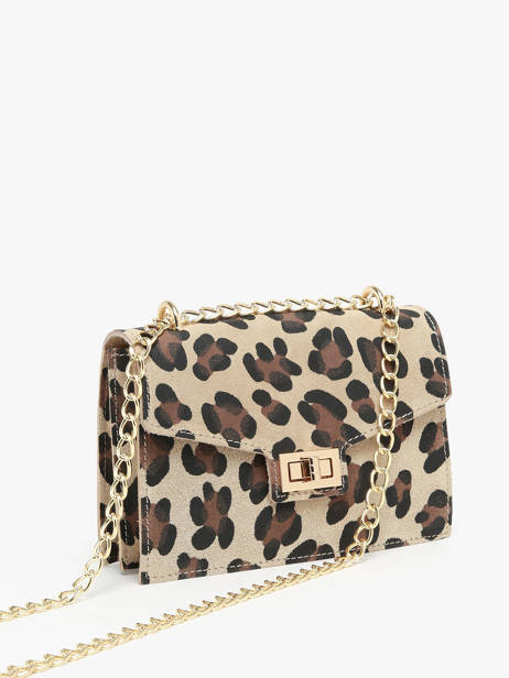 Sac Bandoulière Velvet Leopardo Cuir Milano Multicolore velvet leopardo VL21121 vue secondaire 2