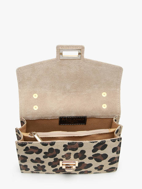 Sac Bandoulière Velvet Leopardo Cuir Milano Multicolore velvet leopardo VL21121 vue secondaire 3