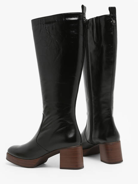 Boots Cristel In Leather Dorking Black theme D9339 other view 2