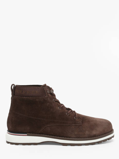 Bottines En Cuir Tommy hilfiger Marron men 5147GT6