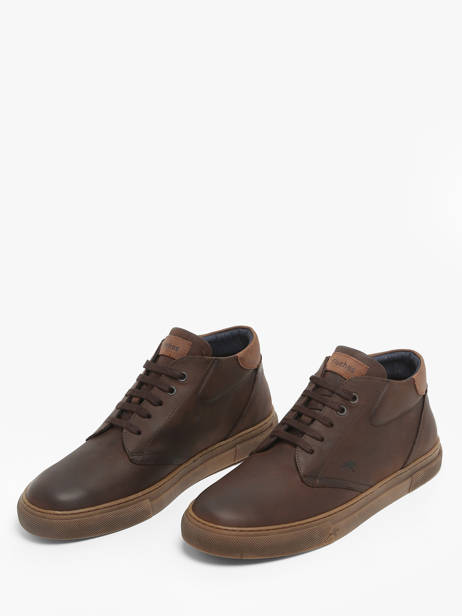 Sneakers Niko In Leather Fluchos Brown men F1549 other view 1