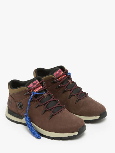 Sneakers Sprint Trekker In Leather Timberland Brown men 6DQDW071 other view 1