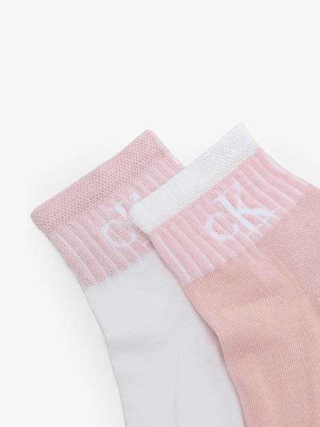 Chaussettes Calvin klein jeans Rose socks women 71230599 vue secondaire 1