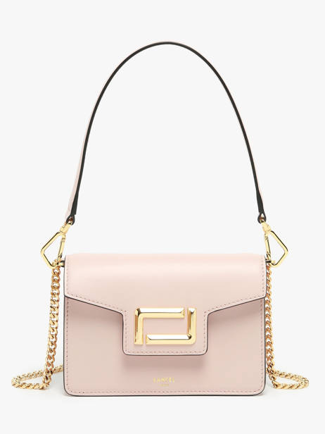 Shoulder Bag Angele Leather Lancel Pink angele A13275