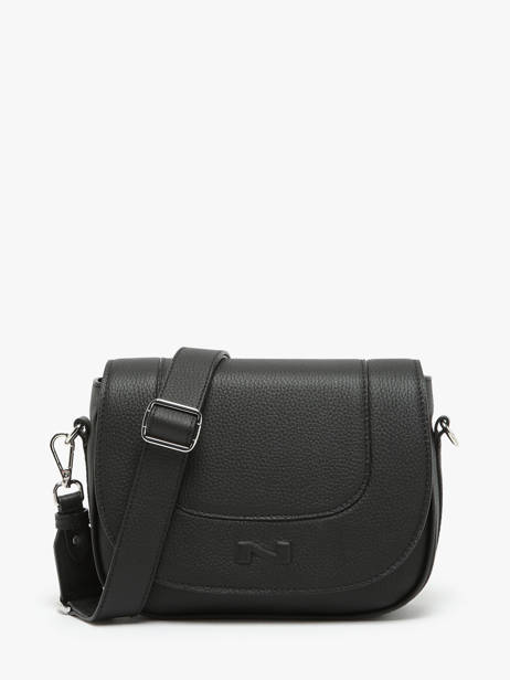 Leather Ponant Crossbody Bag Nathan baume Black regate 10