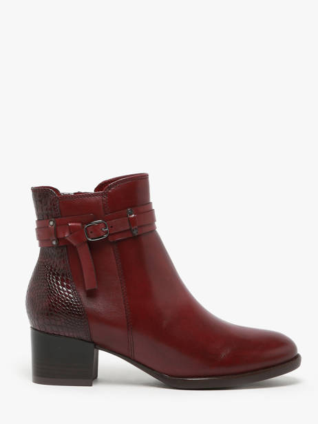 Boots In Leather Tamaris Red women 43