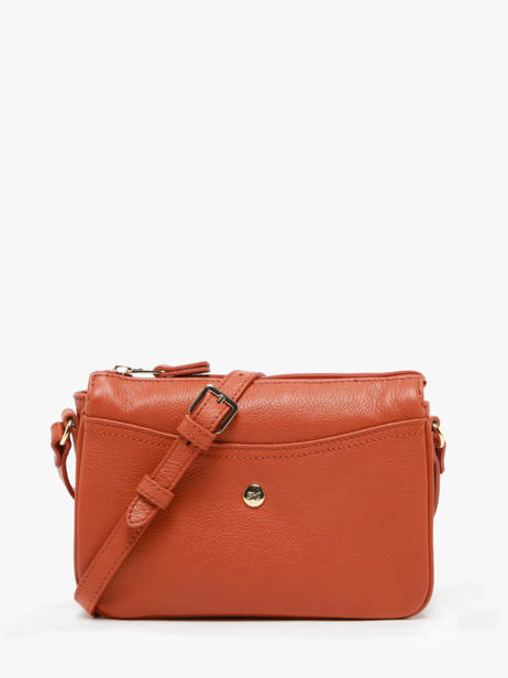 Shoulder Bag Luna Leather Hexagona Orange luna 6820086