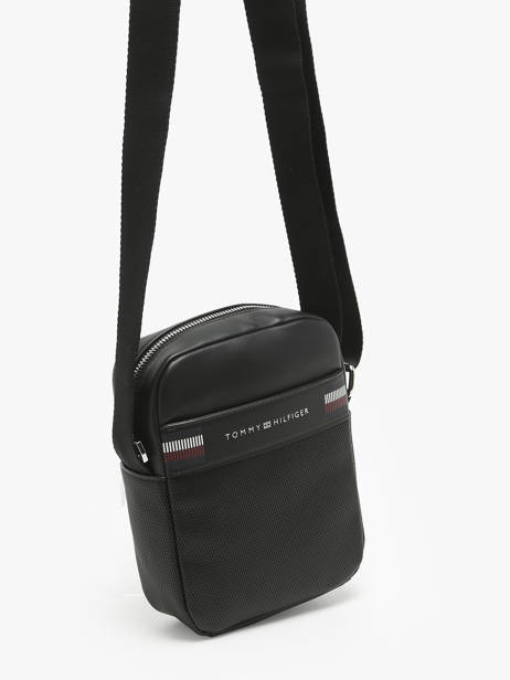 Sac Bandoulière Tommy hilfiger Noir corporate AM12724 vue secondaire 2