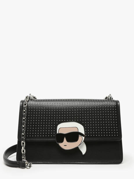 Sac Porté épaule K Ikonic 2.0 Cuir Karl lagerfeld Noir k ikonic 2.0 246W3027