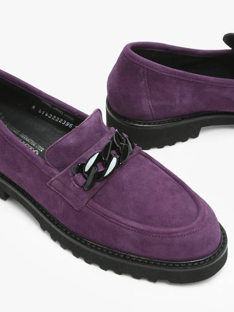 Moccasins Salka In Leather Mephisto Violet women P5145806 other view 3