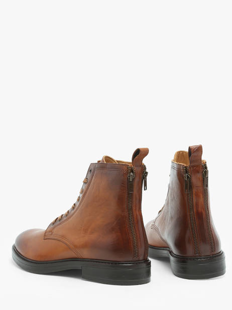 Boots Wring In Leather No brand Brown men 147341 other view 2