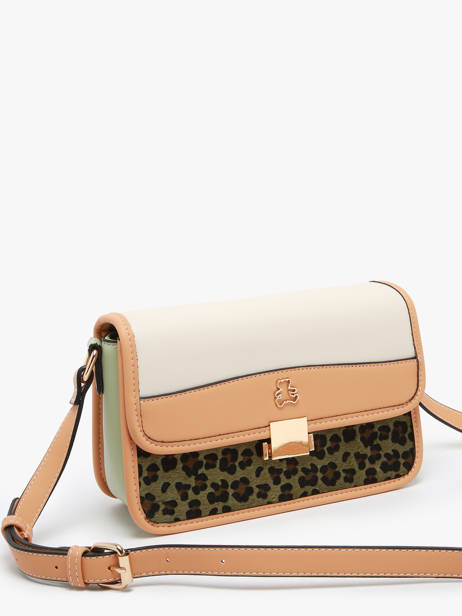 Sac Bandoulière Leopard Lulu castagnette Multicolore leopard TYNA vue secondaire 2