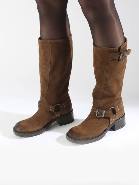 Boots In Leather We do Brown women CO88177 other view 1