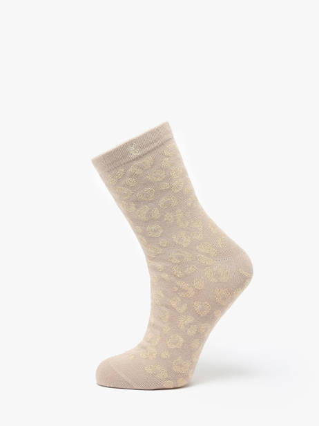 Chaussettes Vanessa wu Beige socks women CH005BG