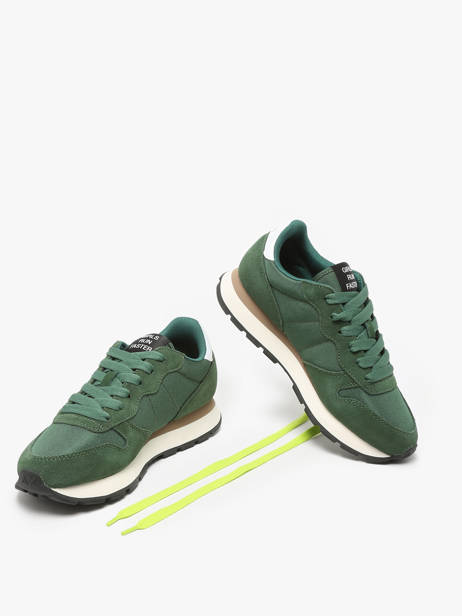 Sneakers Ally Solid Nylon Sun68 Vert women Z44201 vue secondaire 3