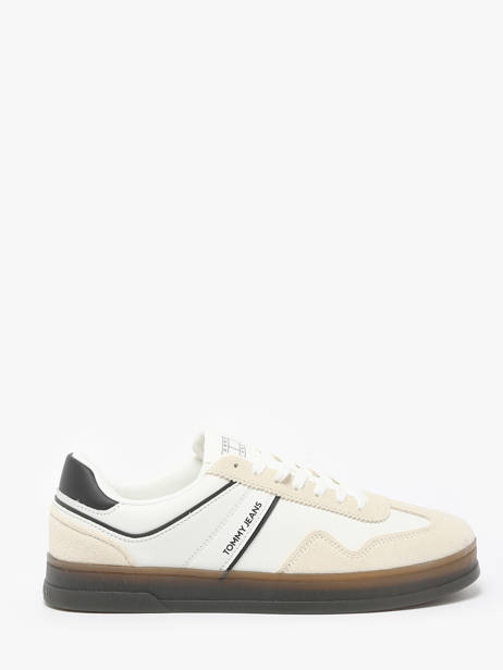 Sneakers In Leather Tommy hilfiger Beige men 1524BDS