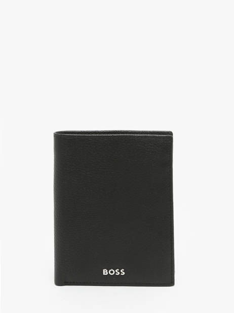 Wallet Leather Hugo boss Black grained HLO416A