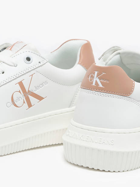 Sneakers En Cuir Calvin klein jeans Blanc women 8230K6 vue secondaire 3