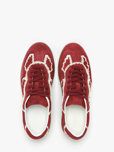 Sneakers Tb.490 Crochet Burgundy In Leather Alohas Red women 10082303 other view 4