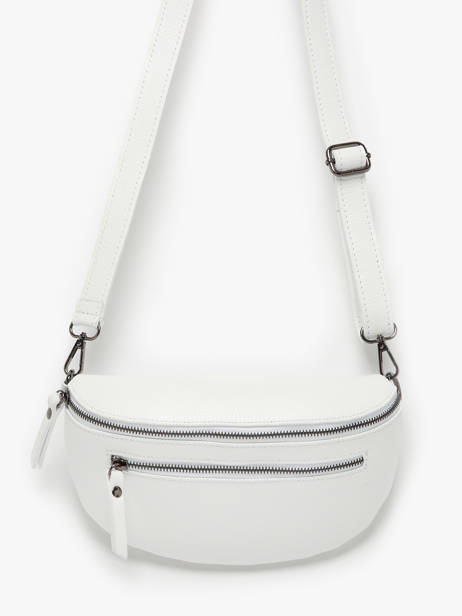 Sac Banane Caviar Cuir Milano Blanc caviar CA23111 vue secondaire 2