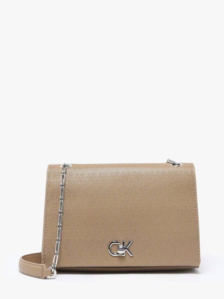 Sac Bandoulière Ck Medium Calvin klein jeans Beige ck medium K613138