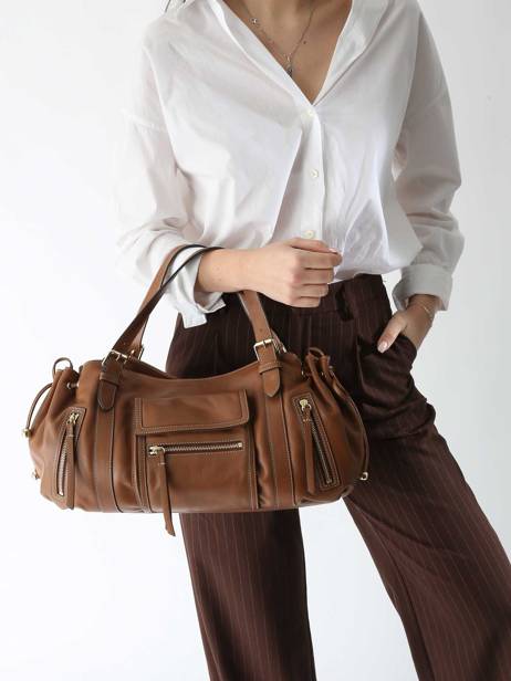 Shoulder Bag Icone Leather Gerard darel Brown icone DBS30410 other view 1