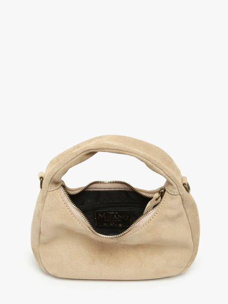 Crossbody Bag Velvet Leather Milano Beige velvet VE24113 other view 3