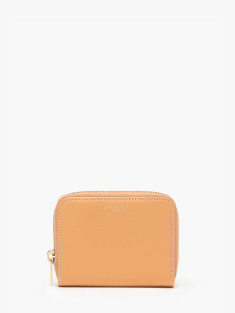 Portefeuille Zippé Emilie Cuir Le tanneur Orange emily AZL355