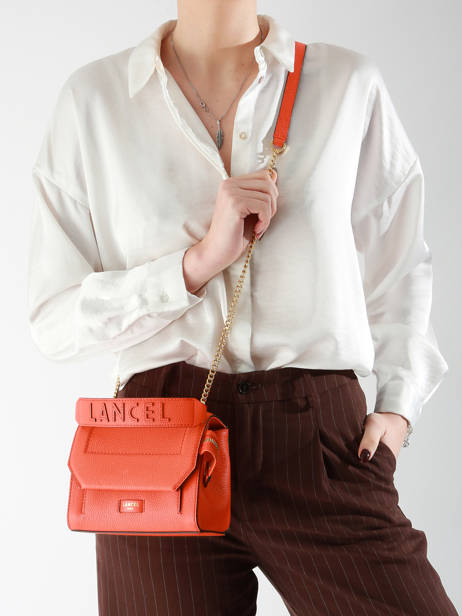 Top Handle S Ninon Leather Lancel Orange ninon A09221 other view 1