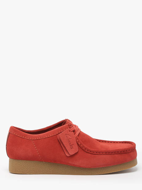 Chaussures Derbies En Cuir Clarks Rouge men 26180921