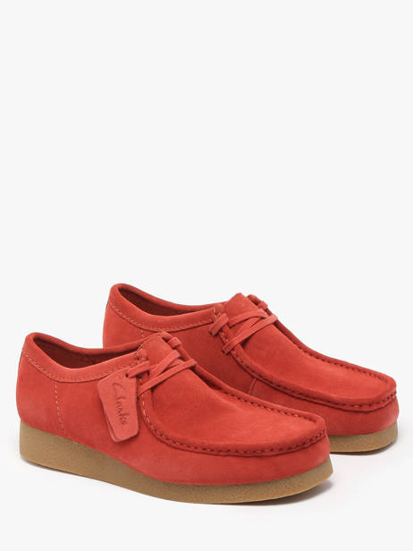 Chaussures Derbies En Cuir Clarks Rouge men 26180921 vue secondaire 1